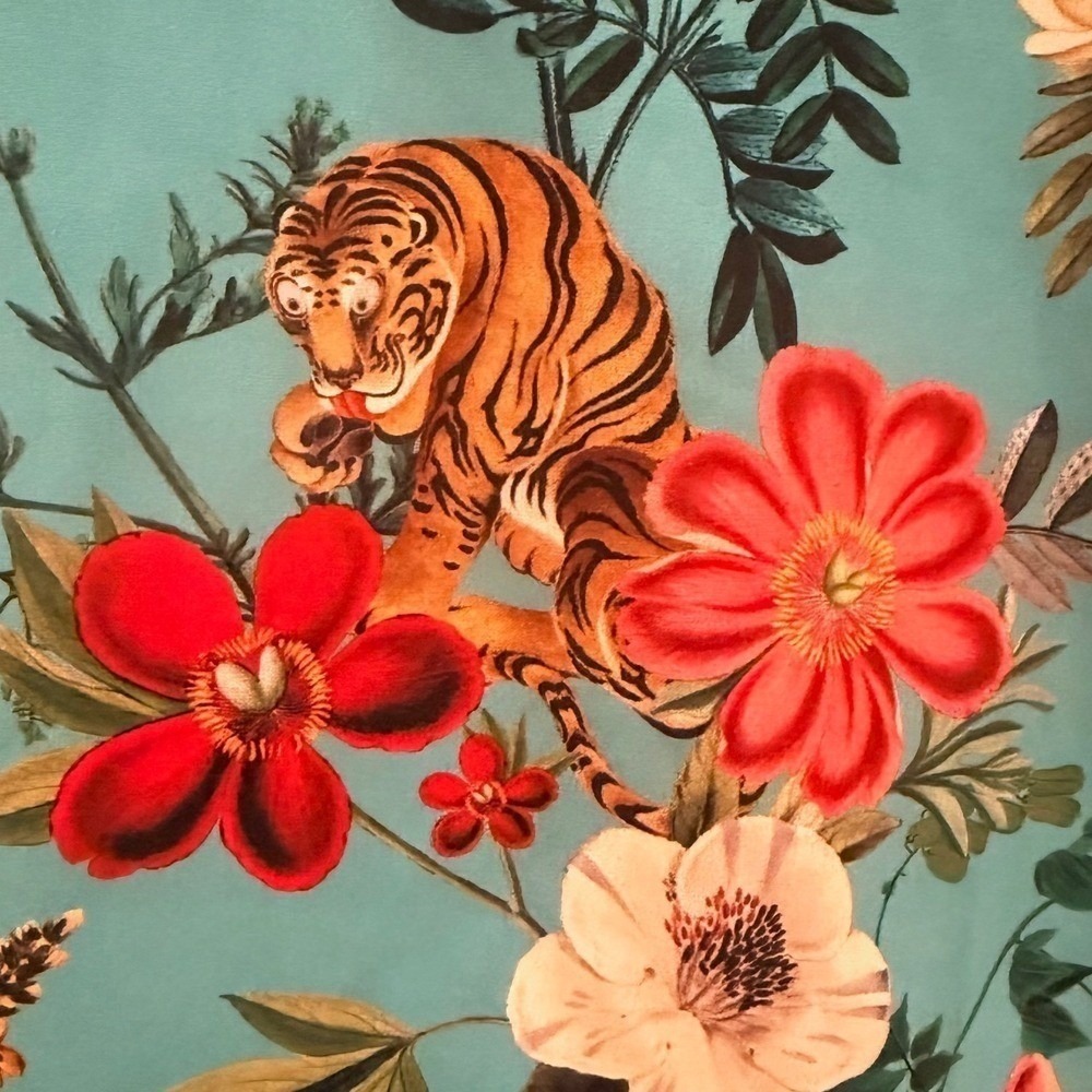 BlackMilk Tropical Tiger Button Down Shirt Womens Career Streetwear Large - Picture 10 of 11